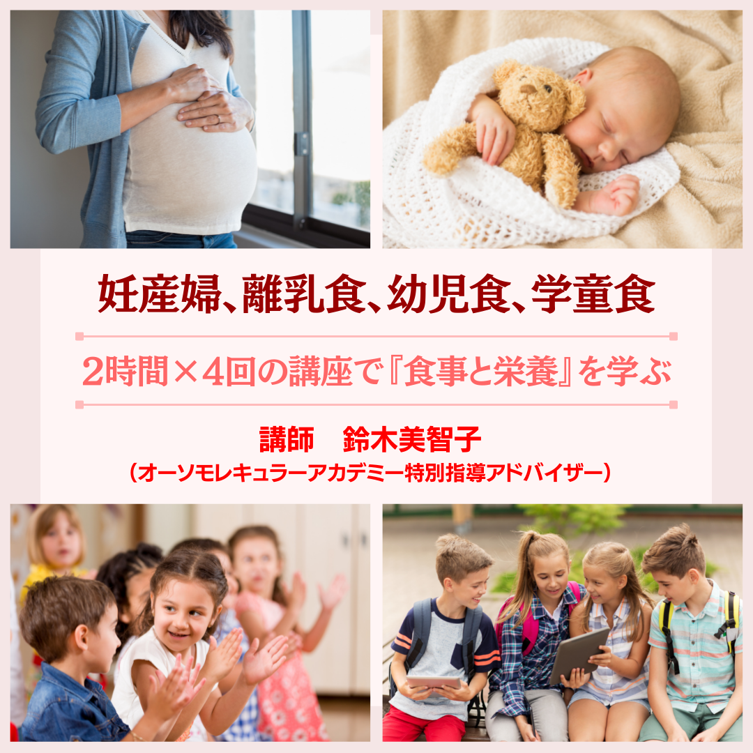 鈴木美智子さん_妊産婦・離乳食・幼児食・学童食 2時間×4回の講座で『食事と栄養』を学ぶ の商品画像